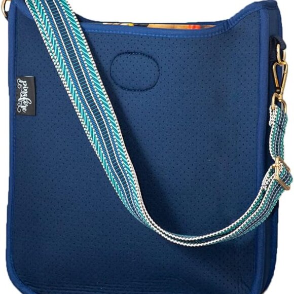 Pinafore Crossbody Purse Bag Messenger Neoprene Adjustable Guitar Strap New - Picture 7 of 12